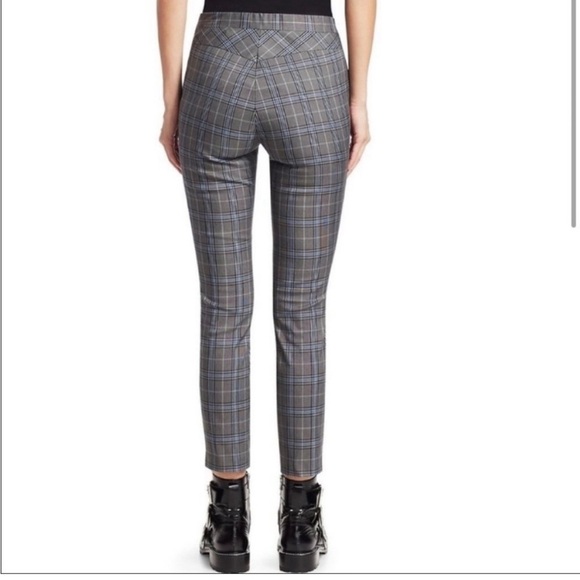 Rag & Bone “Simone” Black, Blue, Gray Plaid Slim Fit Pant Size 2 EUC! - Picture 5 of 10